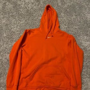 Nike center swoosh hoodie Y2K men’s size medium Wmns Medium orange
